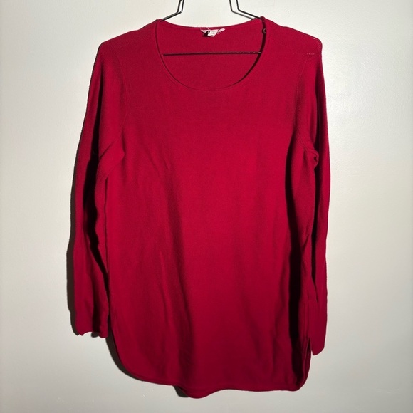 Eileen Fisher Organic Cotton Tunic Sweater - Picture 2 of 7